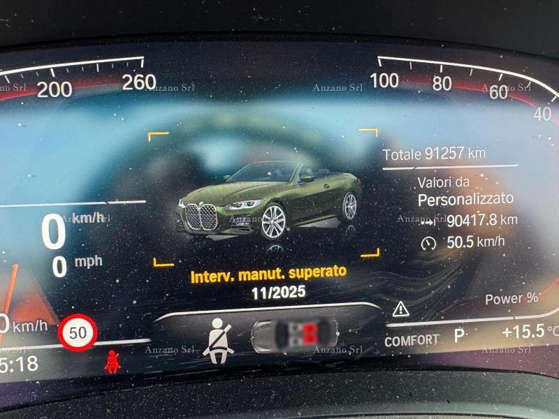 BMW Serie 4 Cabrio 420d Cabrio mhev 48V Msport auto