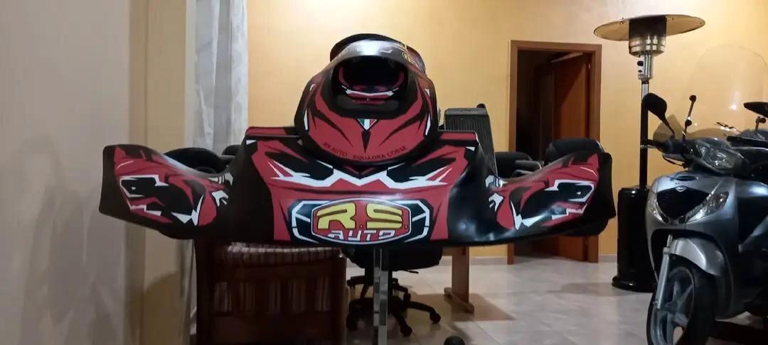 go kart kart 125cc mono marcia con avviamento elettrico