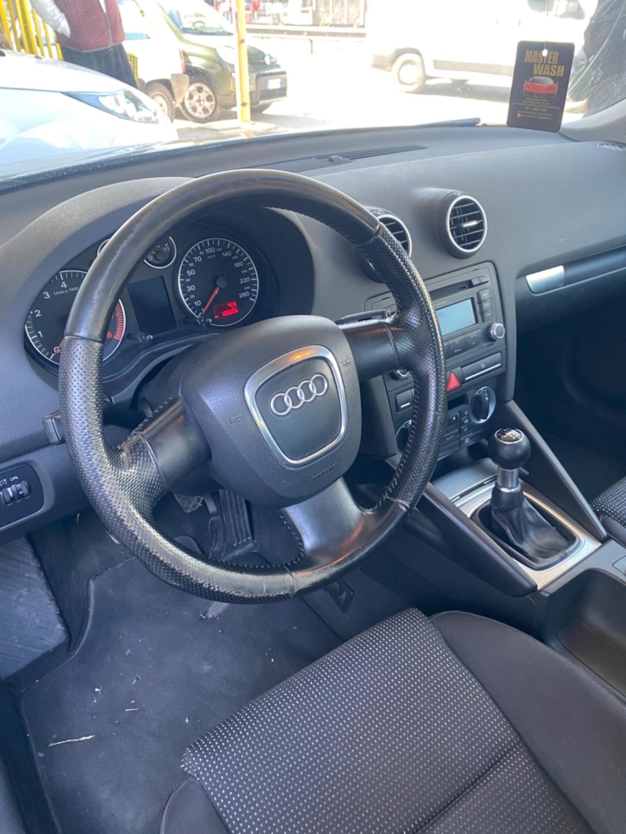 Audi A3 1.6 Benzina Anni 2007 TAGLIANDATA