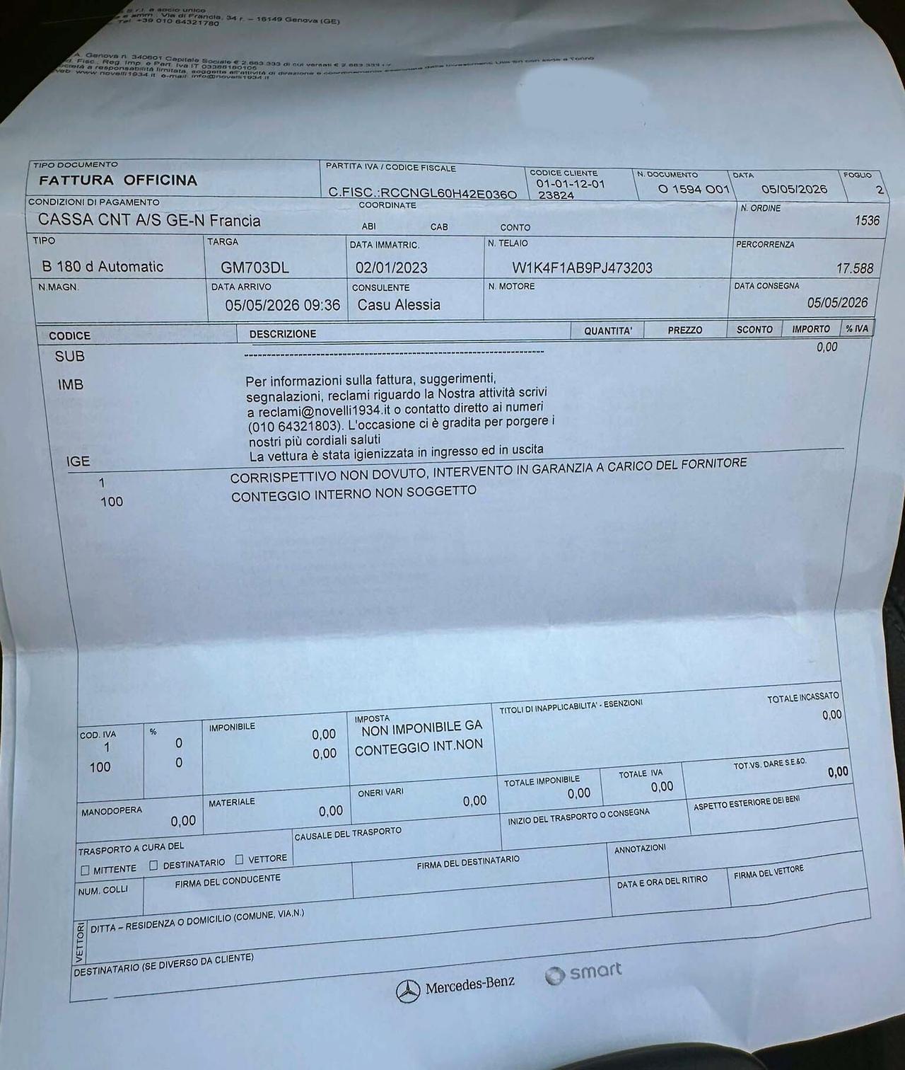 Mercedes-benz B 180 d Automatica Business Unico Proprietario solo 18.000 km come nuova
