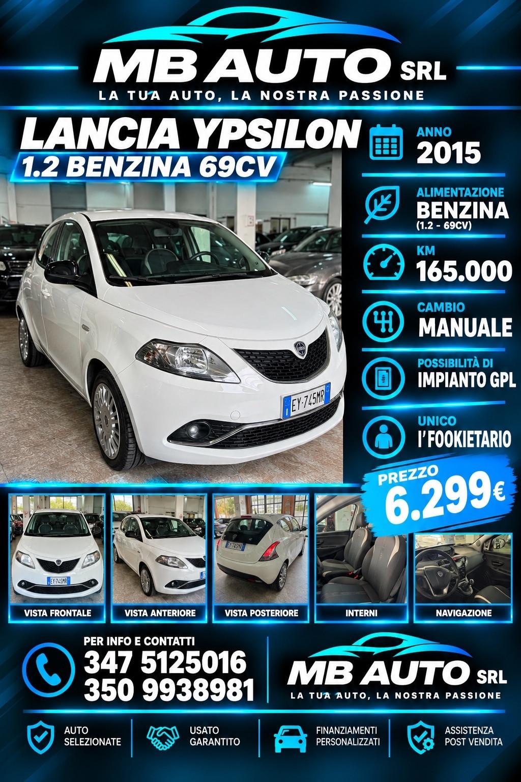 Lancia Ypsilon 1.2 69 CV 5 porte Platinum