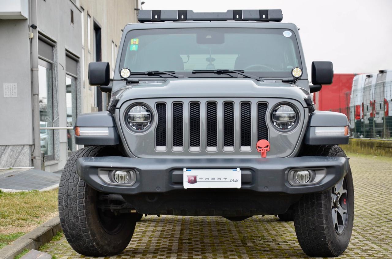 JEEP WRANGLER UNLIMITED 2.2 MJT RUBICON 200cv AUTO, SERVICE CERTIFICATI, UFF ITALIANA, PORTAPACCHI, PERMUTE