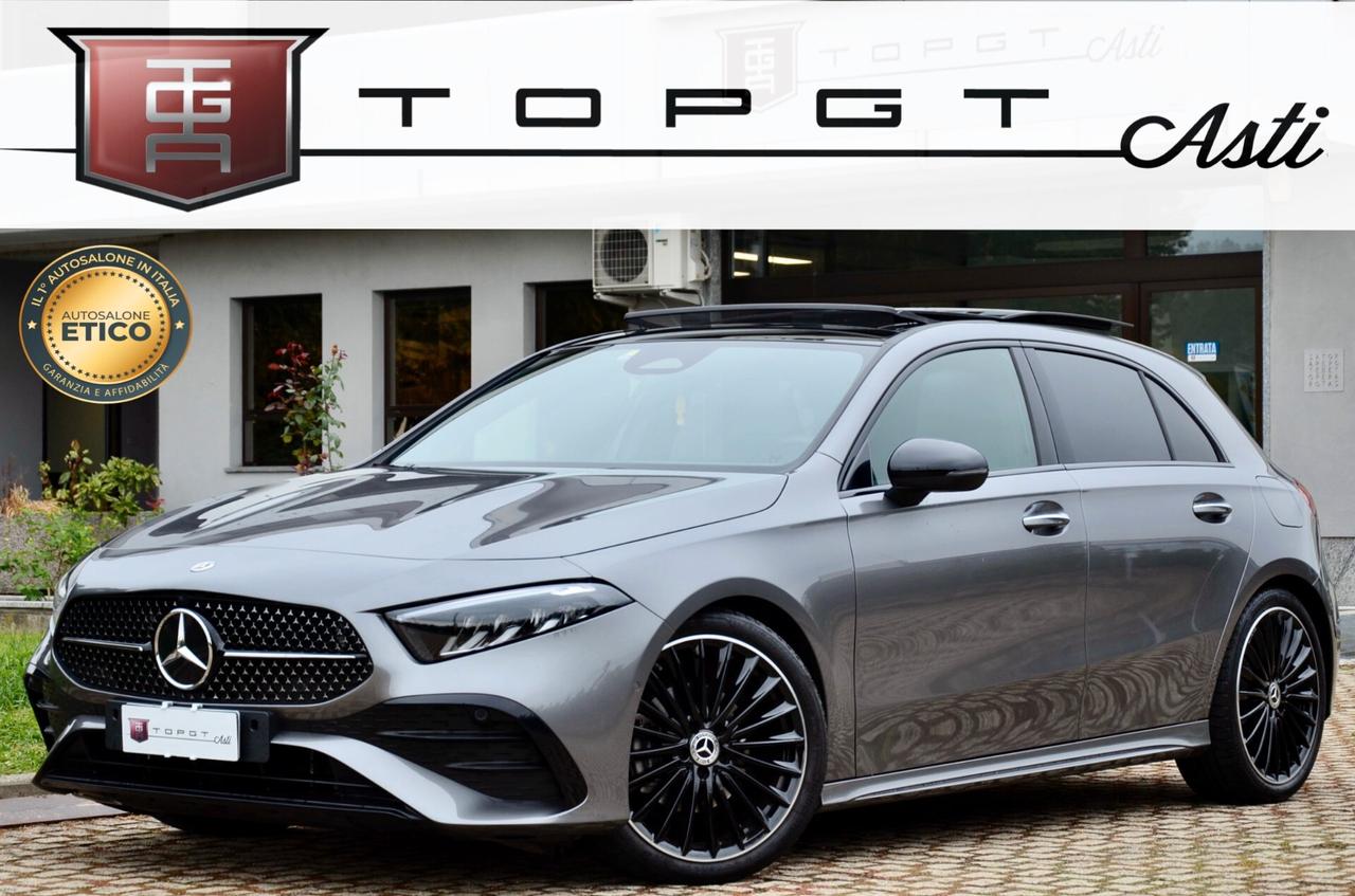 MERCEDES-BENZ A180 AMG LINE PREMIUM PLUS 136cv AUTO, UNICOPROPRIETARIO, TETTO, NIGHT PACK, FARI LED, LUCI 64 COLORI, PERMUTE