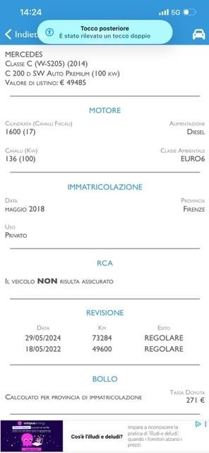 Mercedes-benz C 200 d S.W. Auto Premium