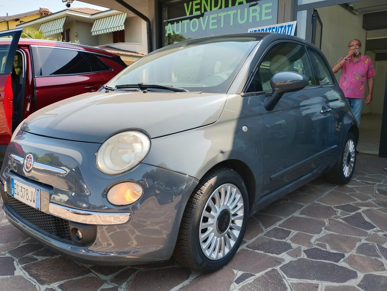 Fiat 500 1.2 Matt Black NEOPATENTATI - TETTO PANORAMICO