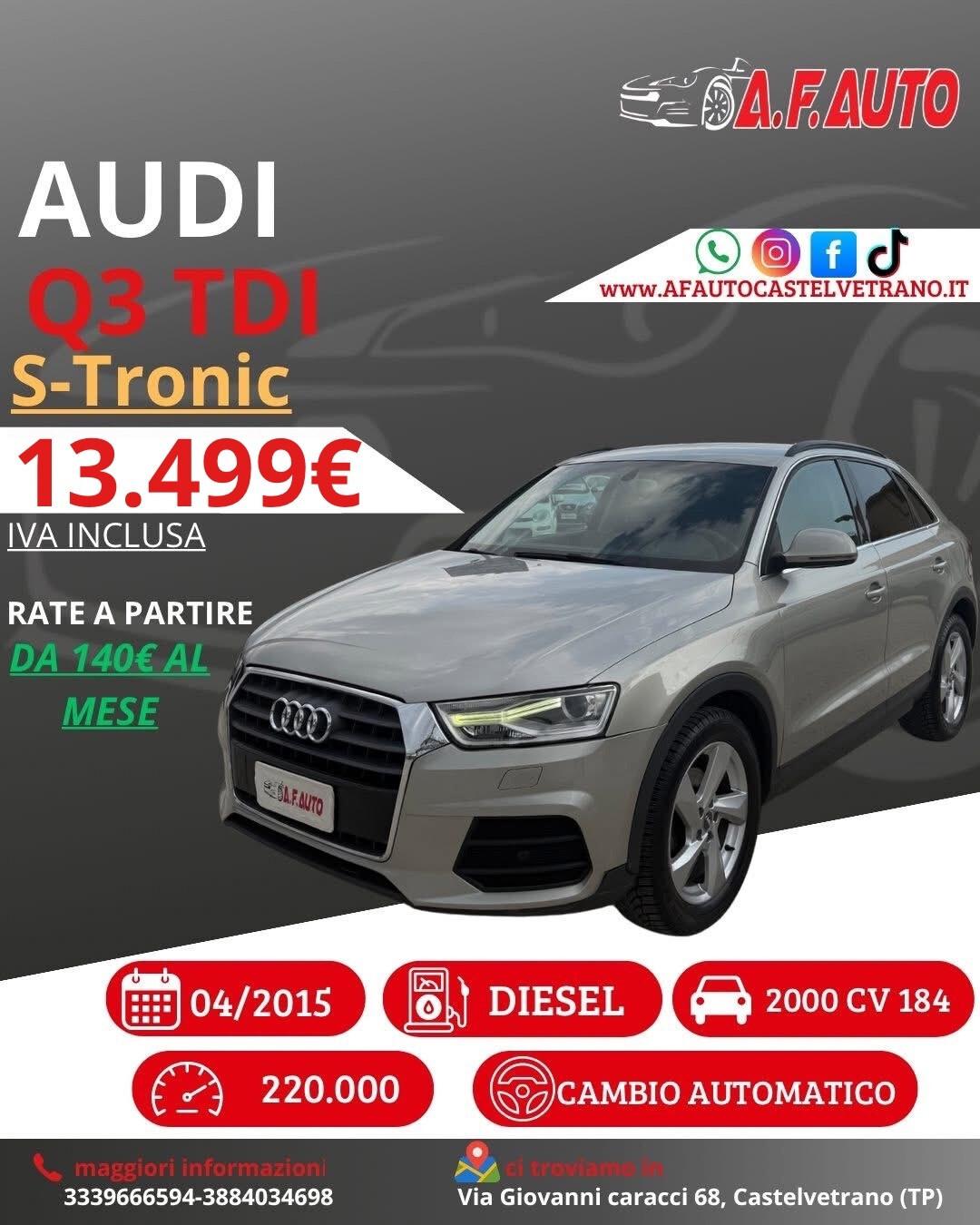Audi Q3 2.0 TDI 184 CV quattro S tronic