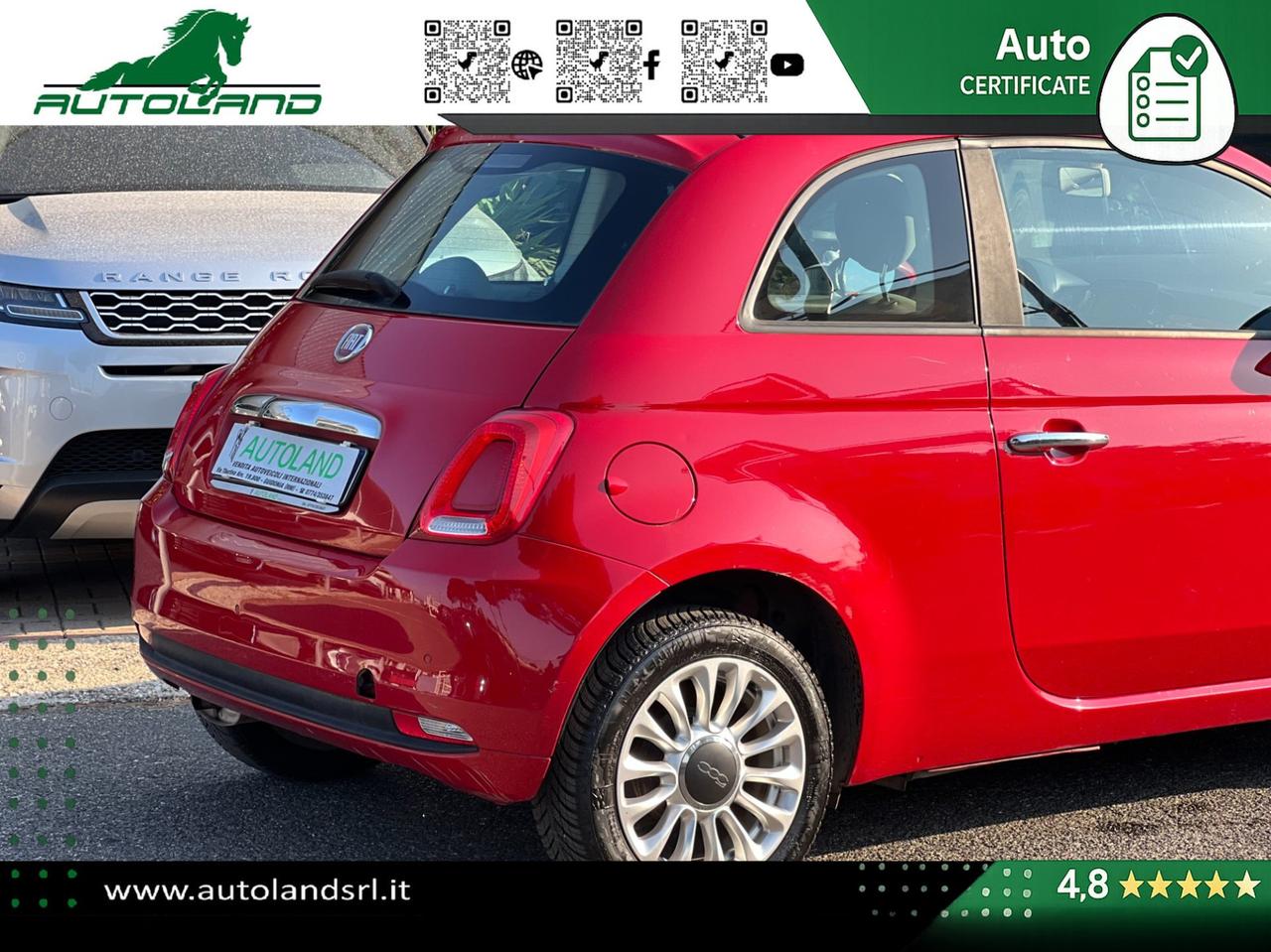 Fiat 500 1.2 69cv my19 Ok Neopatentati - Sensori di Parcheggio - Cruise Control - Uconnect 5"