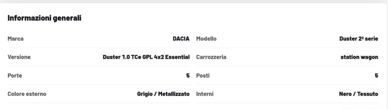 Dacia Duster 1.0 TCe GPL 4x2 Essential