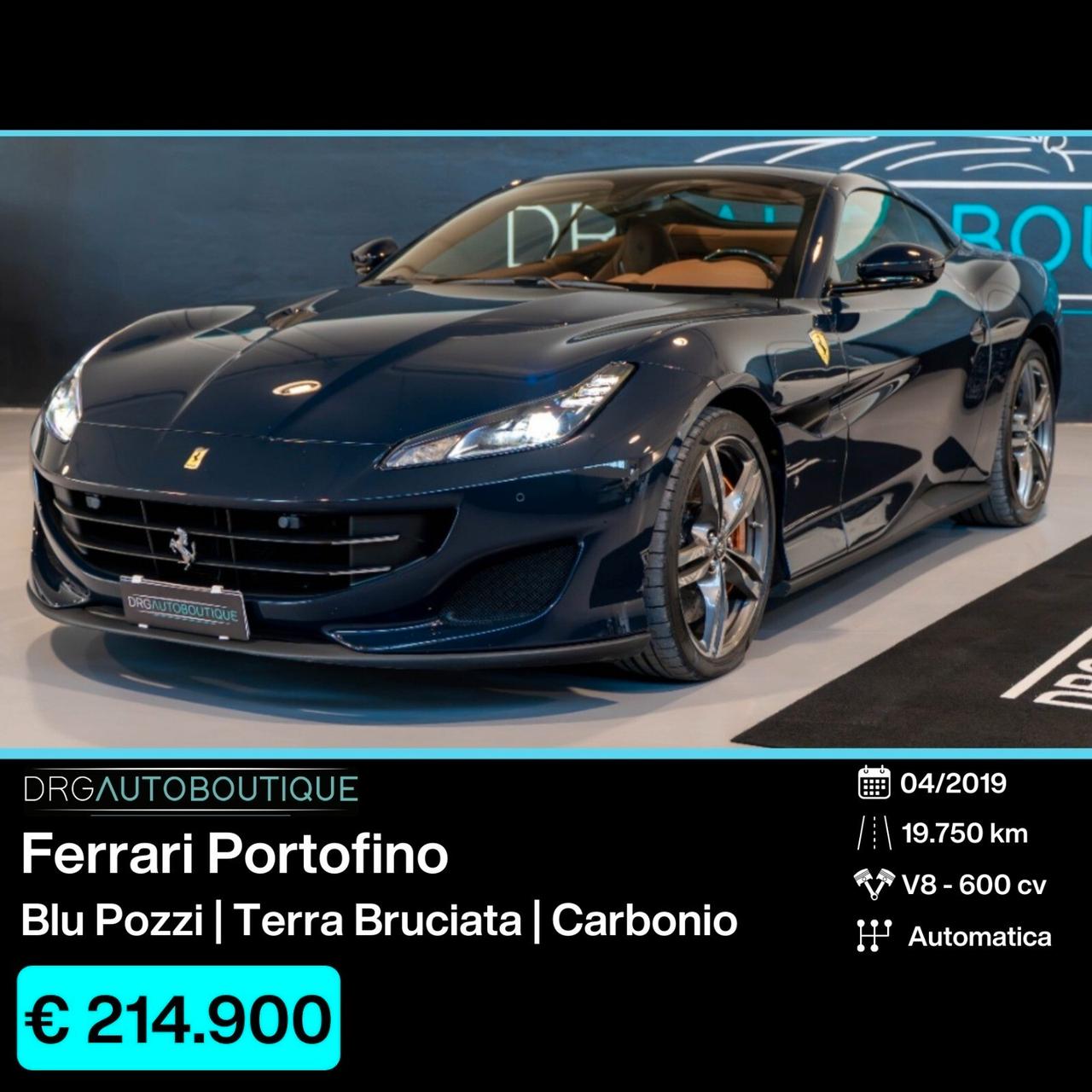 Ferrari Portofino BLU POZZI/TERRA BRUCIATA/CARBONIO