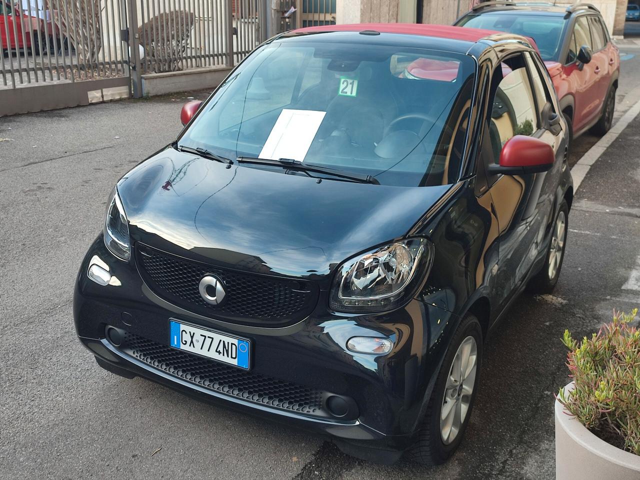 Smart ForTwo 70 1.0 twinamic cabrio Passion Capote Rossa Ok neopatentati