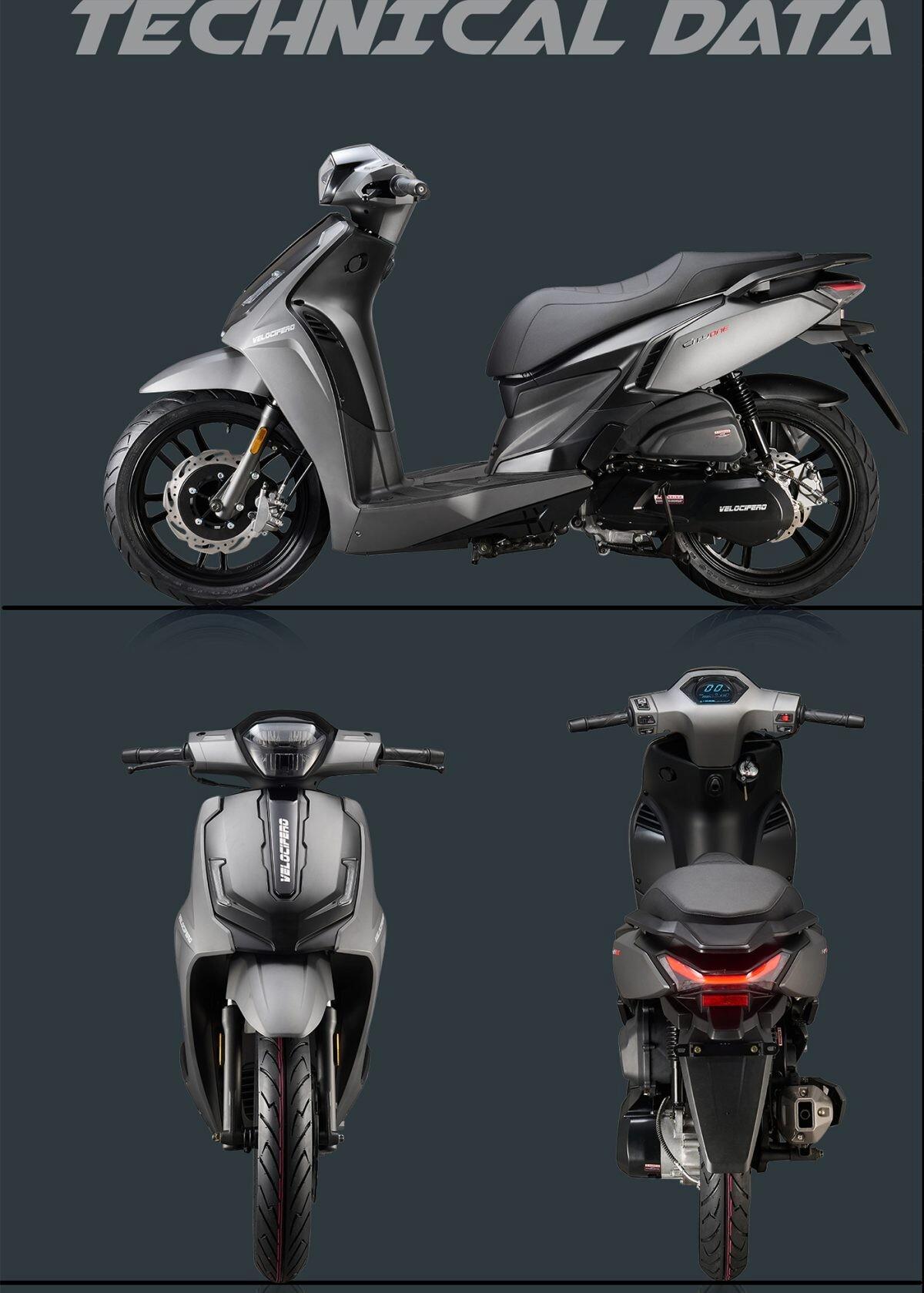 Velocifero City-One 125 ruote alte Roma