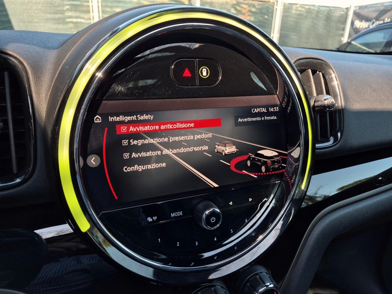 MINI Cooper Countryman PELLE TETTO APRIBILE PANORAMICO LED NAVI APPLE CAR PLAY RETROCAM.