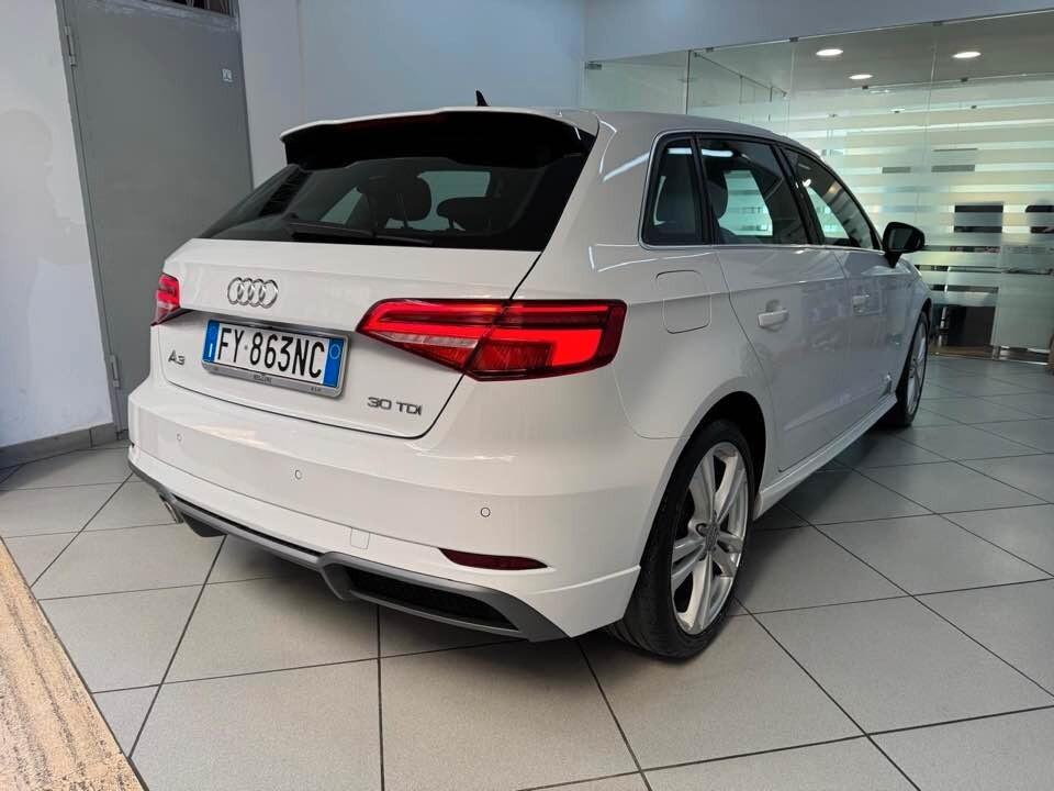 Audi A3 SPB 30 1.6 TDI S-Line STronic 116/CV 2019