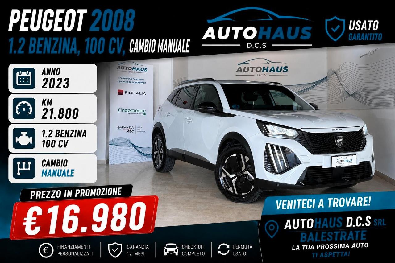 Peugeot 2008 BENZINA 100 CV MOD. 2024 ALLURE