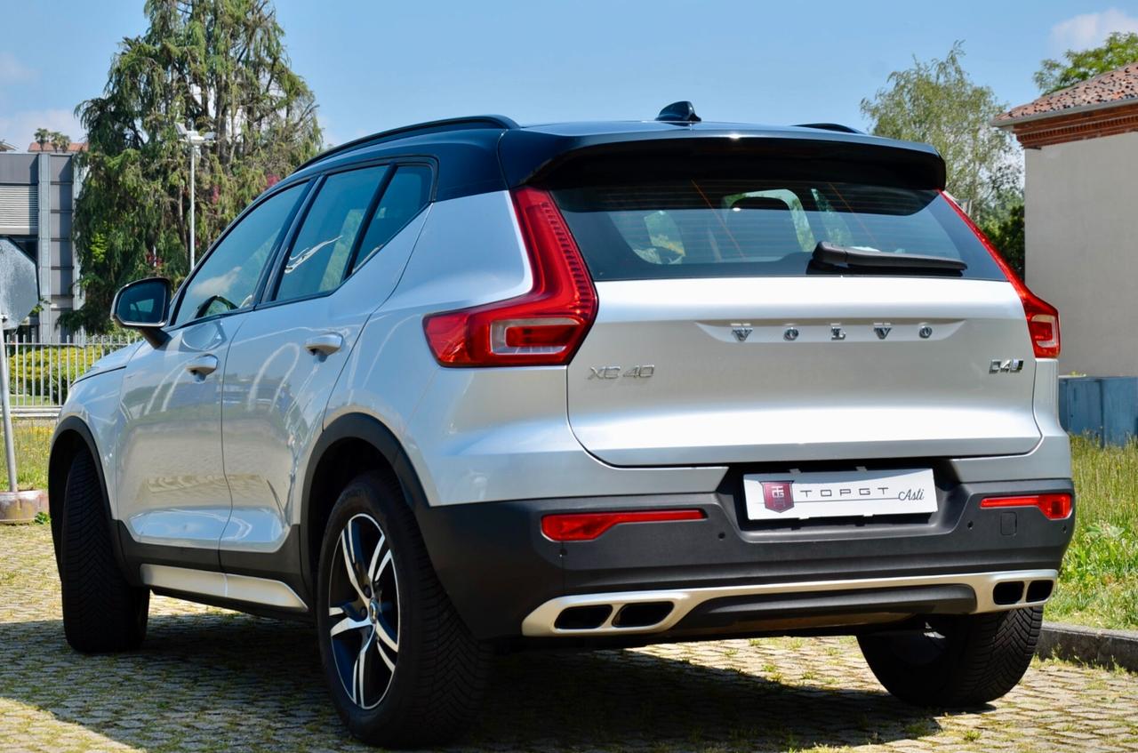 VOLVO XC40 2.0 d4 R-DESIGN AWD 190cv GEARTRONIC, EURO 6D, UFF ITALIANA, SERVICE DIMOSTRABILI, FULL LED, RETROCAMERA, APPLE ANDROID, PERMUTE