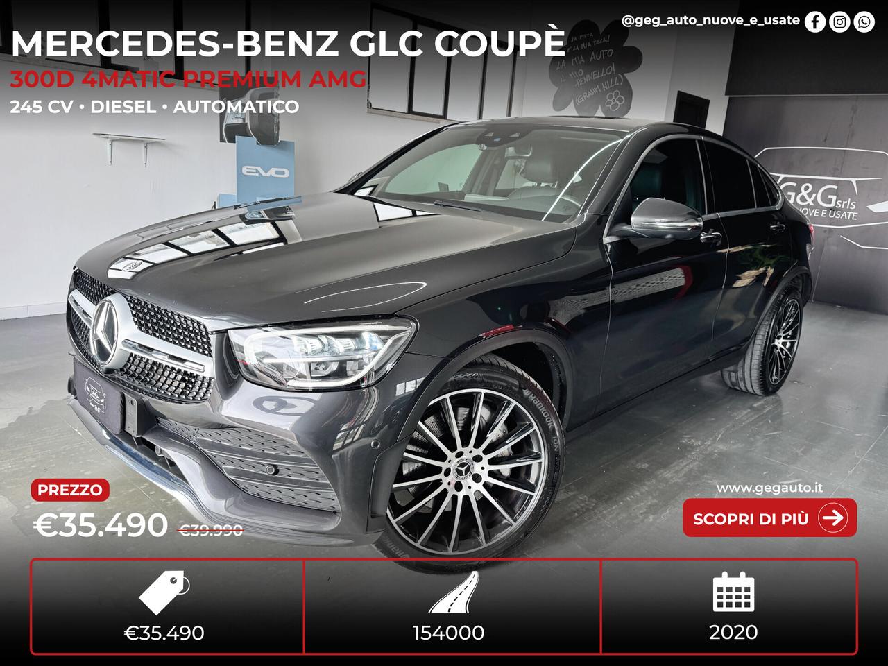 Mercedes-benz GLC Coupè 300 d 4Matic Premium Amg