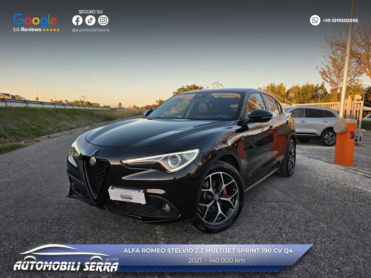 Alfa Romeo Stelvio 2.2 Turbodiesel 190 CV AT8 Q4 Sprint