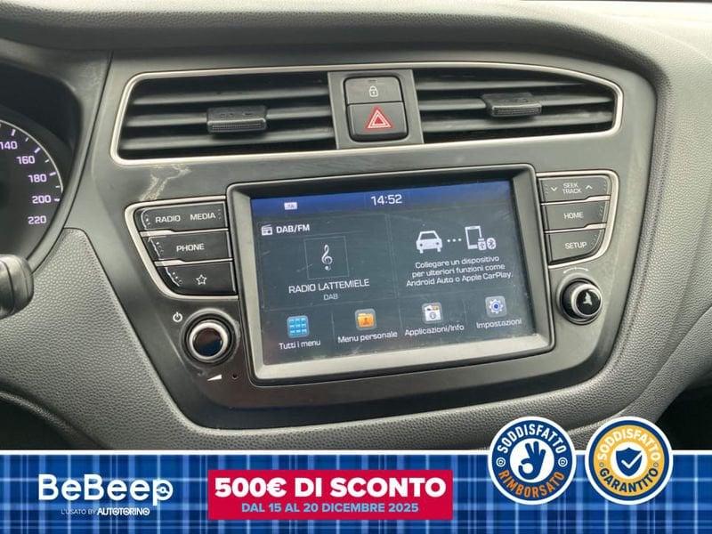 Hyundai i20 5P 1.2 MPI CONNECTLINE ECONEXT GPL 73CV