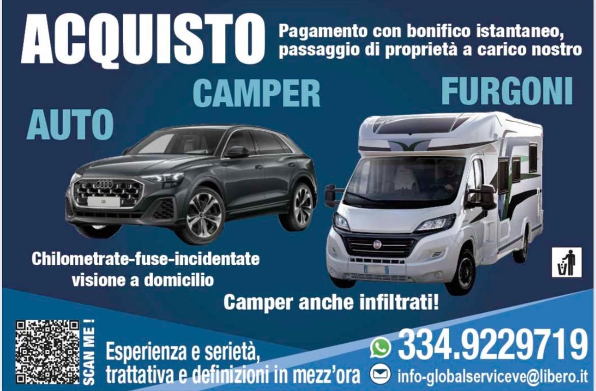 ACQUISTIAMO AUTO-CAMPER