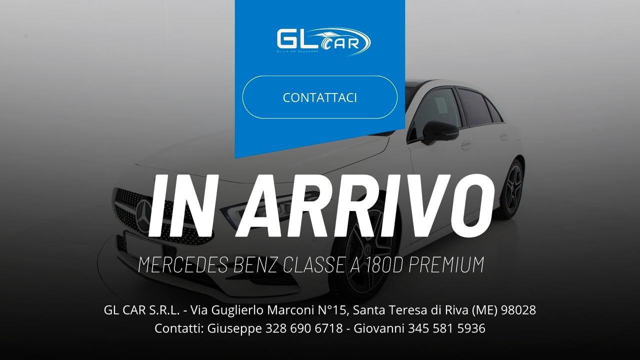 Mercedes-Benz Classe A 180d Premium + Tetto Elettrico
