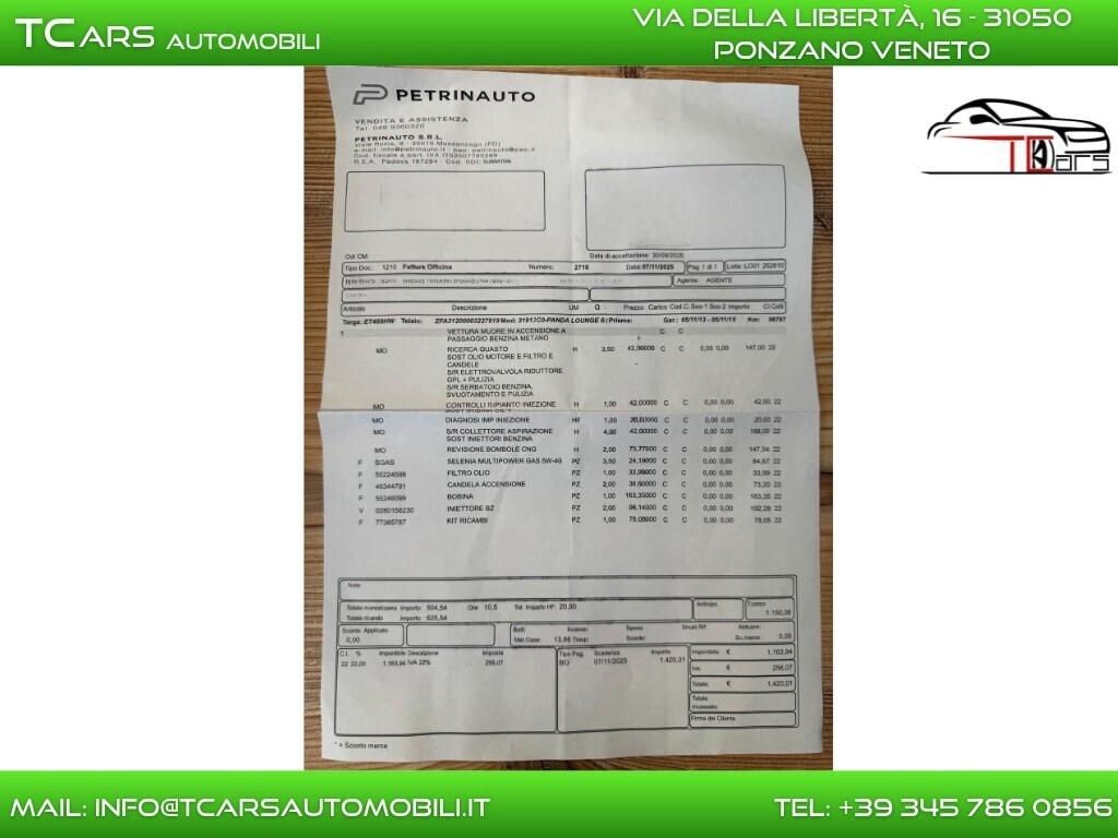 FIAT PANDA 1.0 TWIN AIR -NEOPATENTE-GARANZIA TCARS