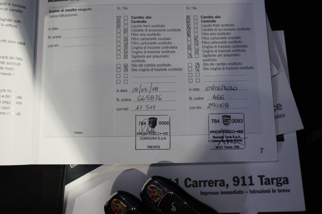Porsche 911 3.0 Carrera 4S Coupé TAGLIANDATA uff PORSCHE KM 43500
