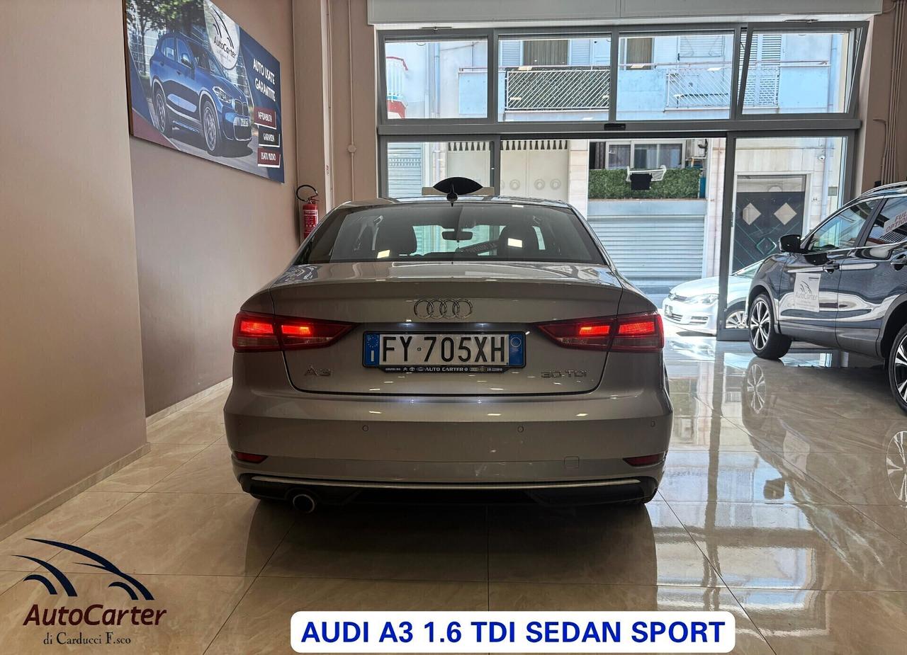 Audi A3 Sedan 1.6 TDI SOLO 62MILA KM **PERFETTA**