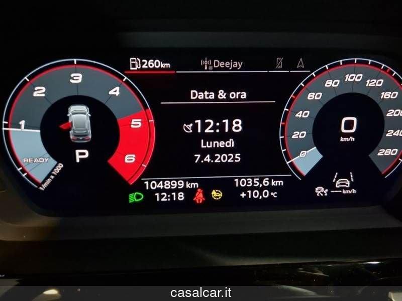 Audi A3 SPB 35 TDI S tronic Business Advanced 3 ANNI DI GARANZIA KM ILLIMITATI PARI ALLA NUOVA