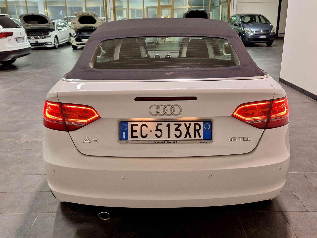 AUDI A3 Cabrio 1.6 TDI Ambition - XENO - PELLE NERA - UNICO-PROPR -