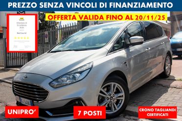 Ford S-Max 2.0 150 cv 7 POSTI *PREZZO VERO* UNIPRO' KM CERTIFICATI