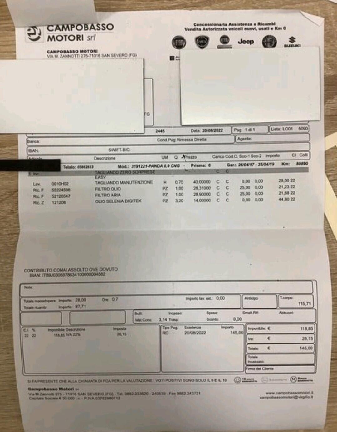 Fiat Panda 0.9 TwinAir Turbo Natural Power Easy