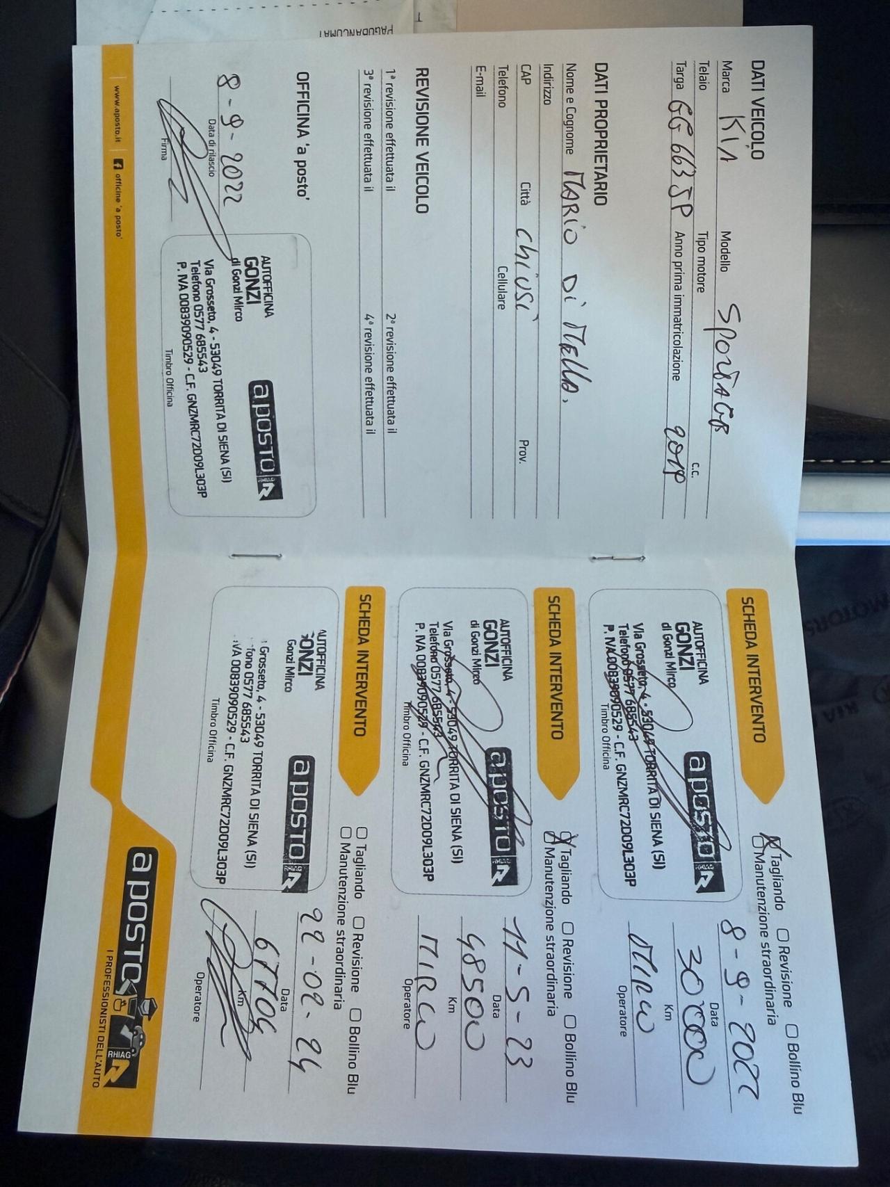 Kia Sportage 1.6 Diesel - Automatico - Neopatentati