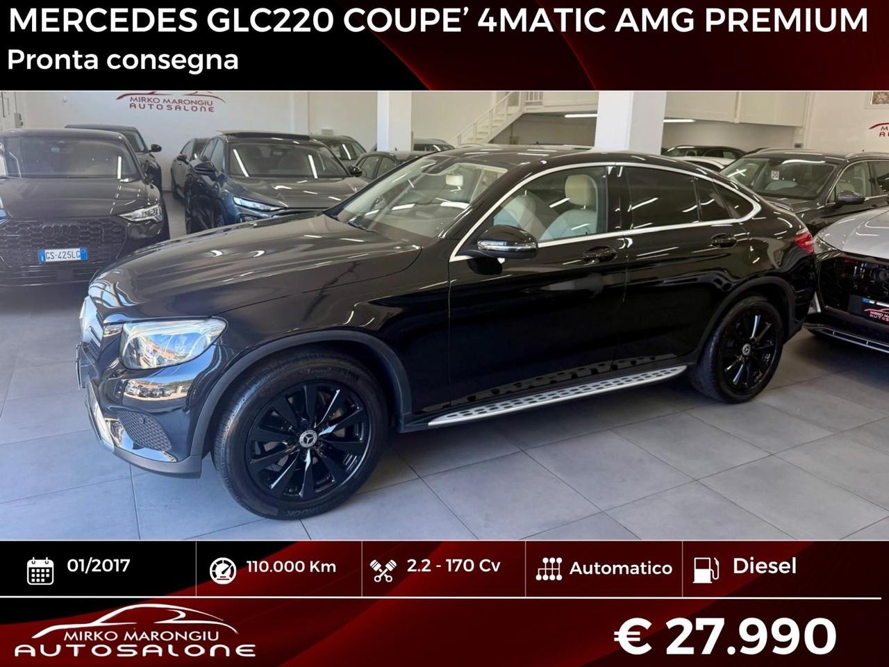 Mercedes GLC COUPÈ 4Matic Premium FINANZIABILE
