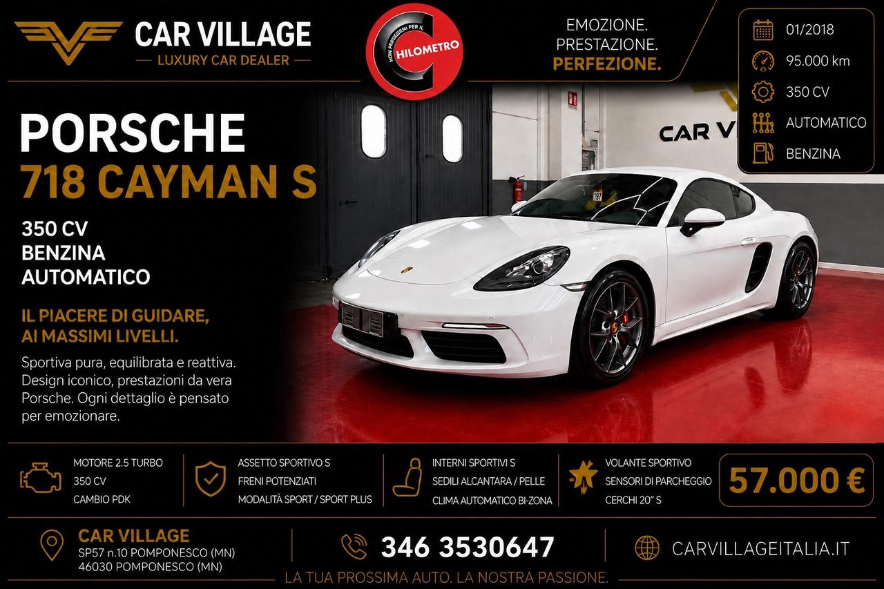 Porsche 718 Spyder Cayman 2.5 S