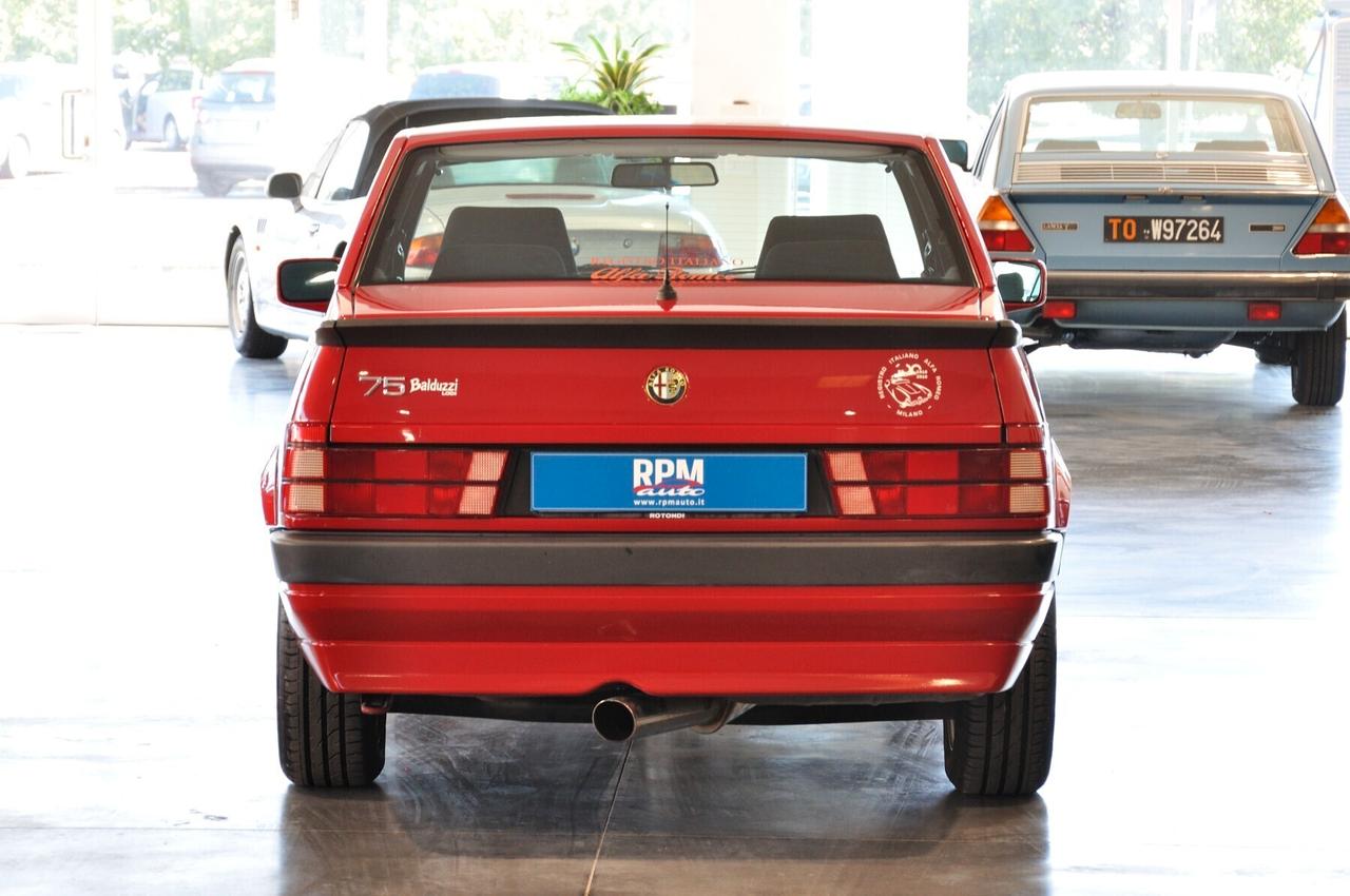 Alfa Romeo 75 2.0i Twin Spark A.S.N. ASI con CRS e RIAR
