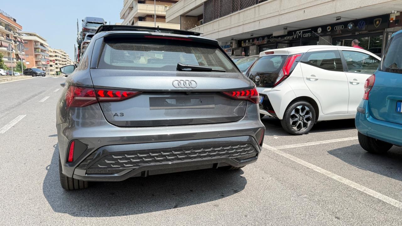 Audi A3 SPB 35 TDI S tronic S line edition LED NAVI KAMERA 360 TETTO APRIBILE PACCHETTO LUCI AMBIENTE PDC