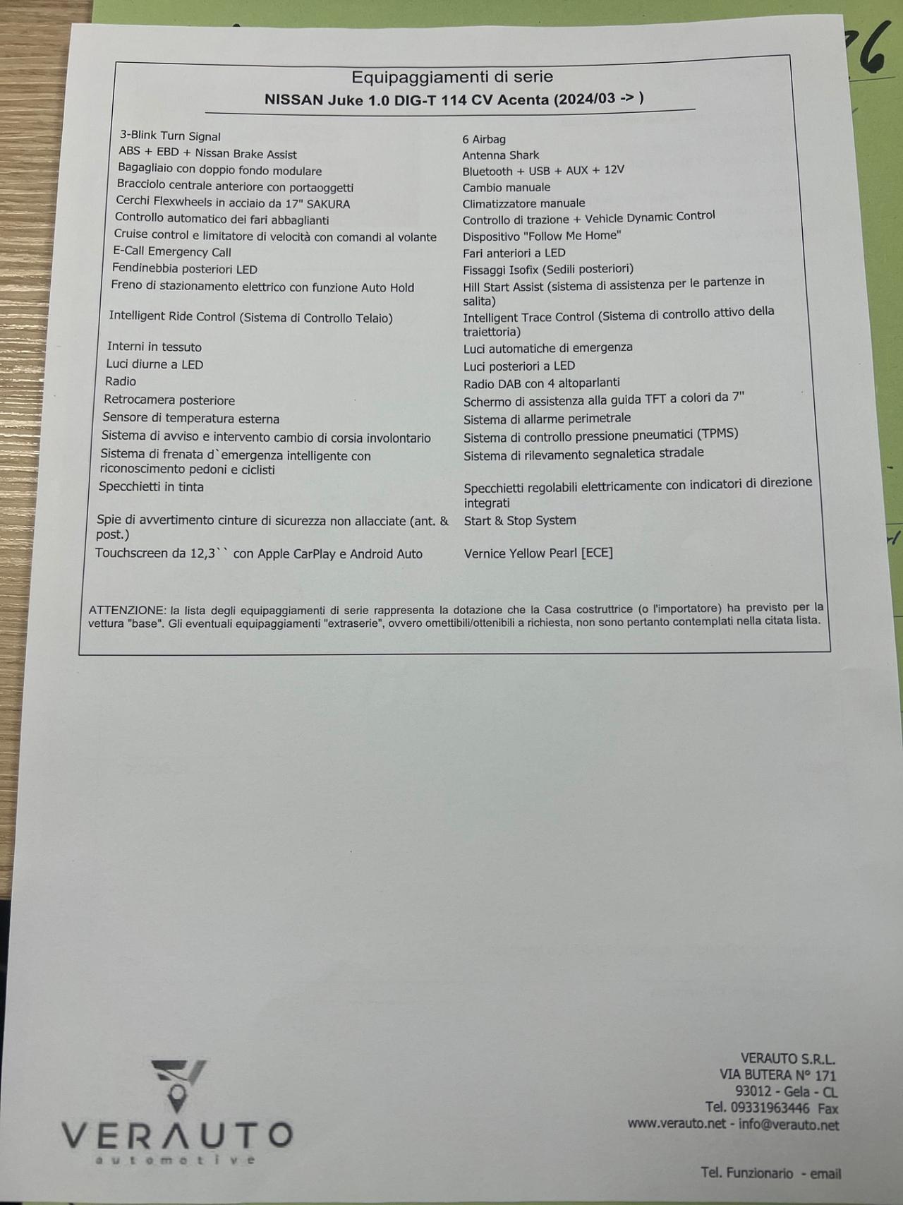 Nissan Juke 1.0 DIG-T 114 CV Acenta