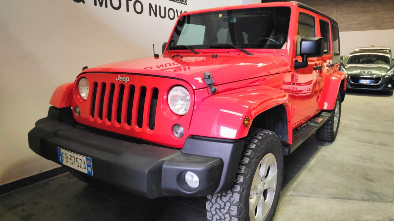 JEEP WRANGLER UNLIMITED 2.8 CRD DPF SAHARA cambio a/t PASSO LUNGO