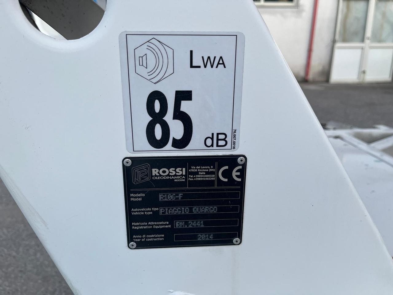 Piaggio quargo con vasca/rib.-700cc- Diesel -2014