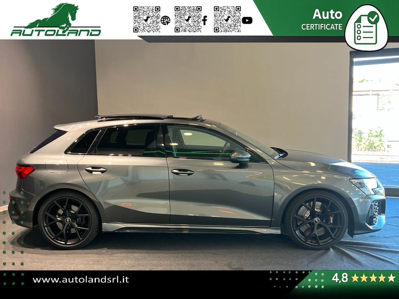 Audi RS3 Sportback 2.5 tfsi quattro s-tronic TETTO - MATRIX- B&O - MASSAGGIO - ACC