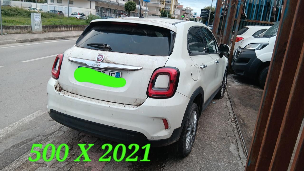 Fiat 500X incidentata sinistrata mondialcars km 66.000