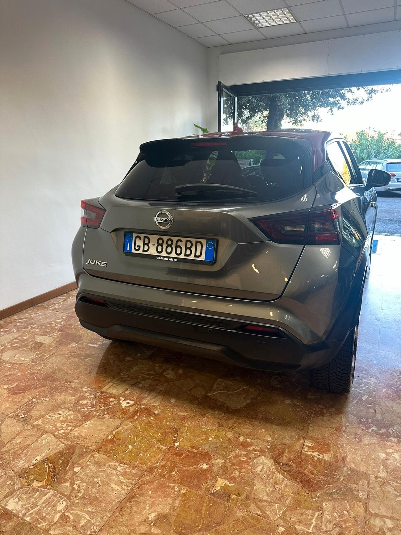 NISSAN JUKE 1.0 117CV TEKNA GRIGIO SCURO MET TETTO ROSSO NAVI KAMERA C.LEGA DA 18 COME NUOVA