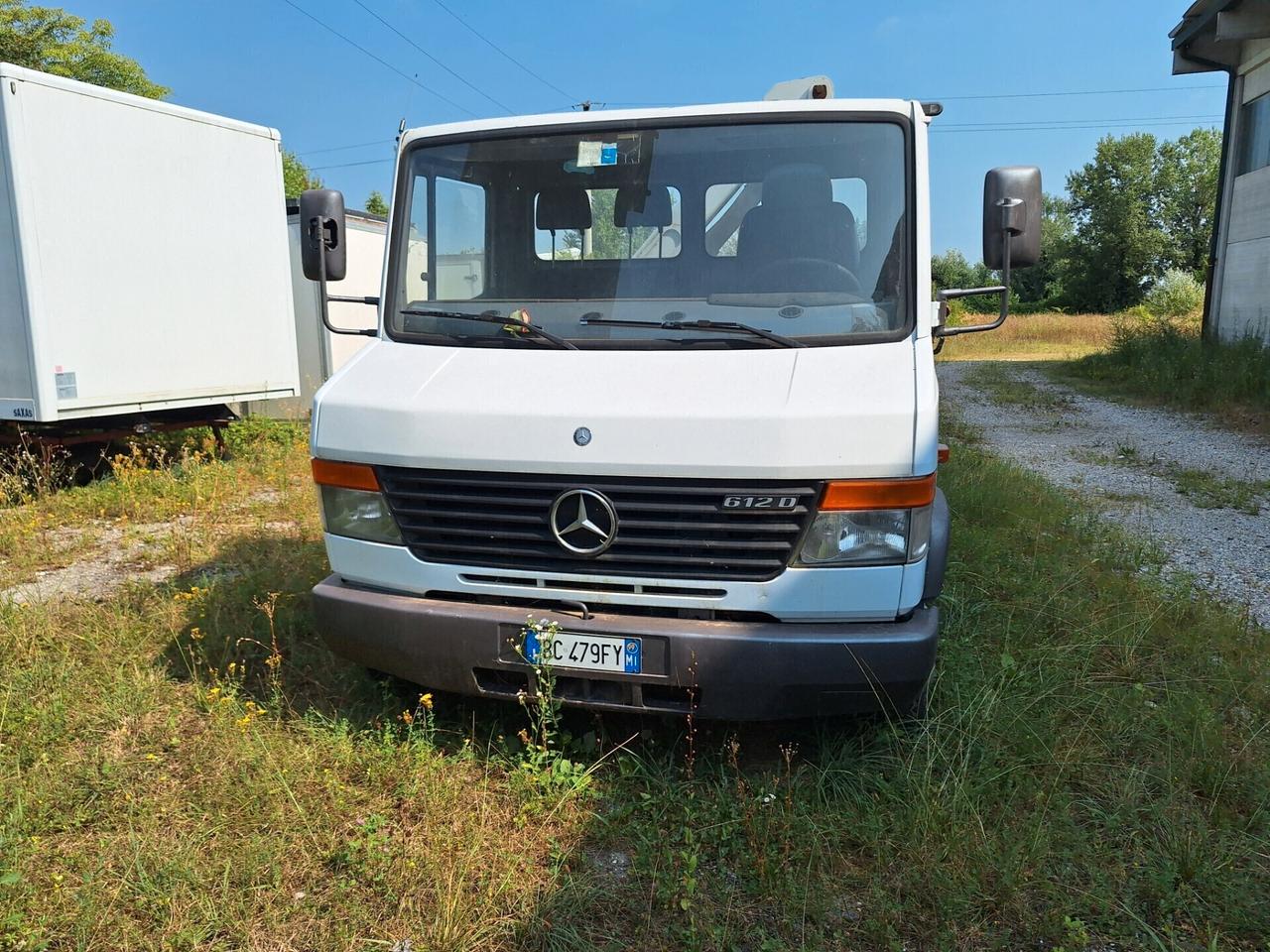 Mercedes-benz Vario 612 Cassone fisso Gru Palfingher