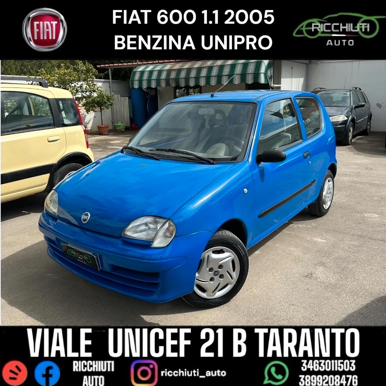 FIAT 600 1.1 BENZINA 2005 UNIPRO SERVO + CLIMA