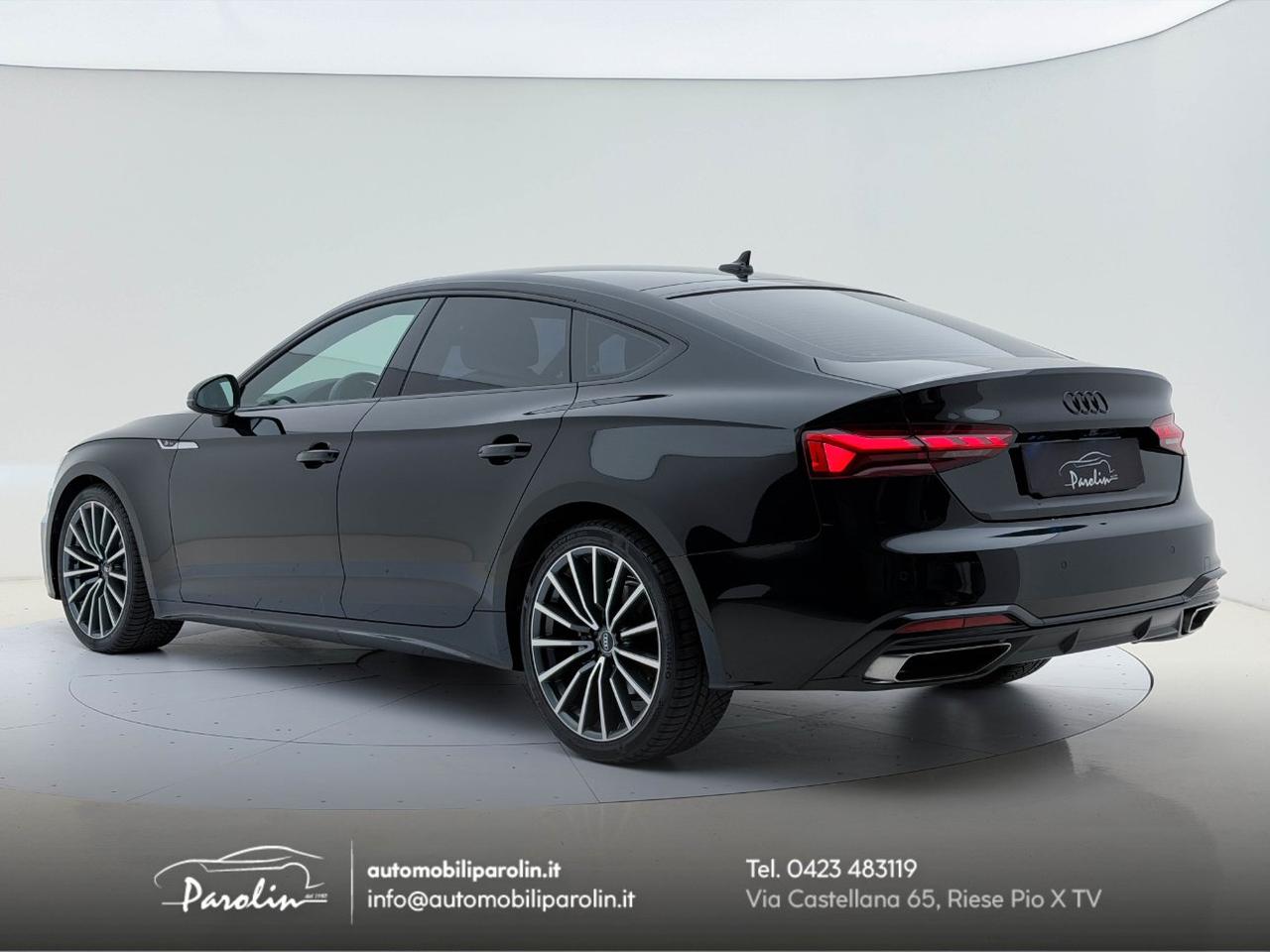 Audi A5 Sportback 40 2.0 tdi mhev S-Line edition S-tronic Black pack-Telecamera-B&O