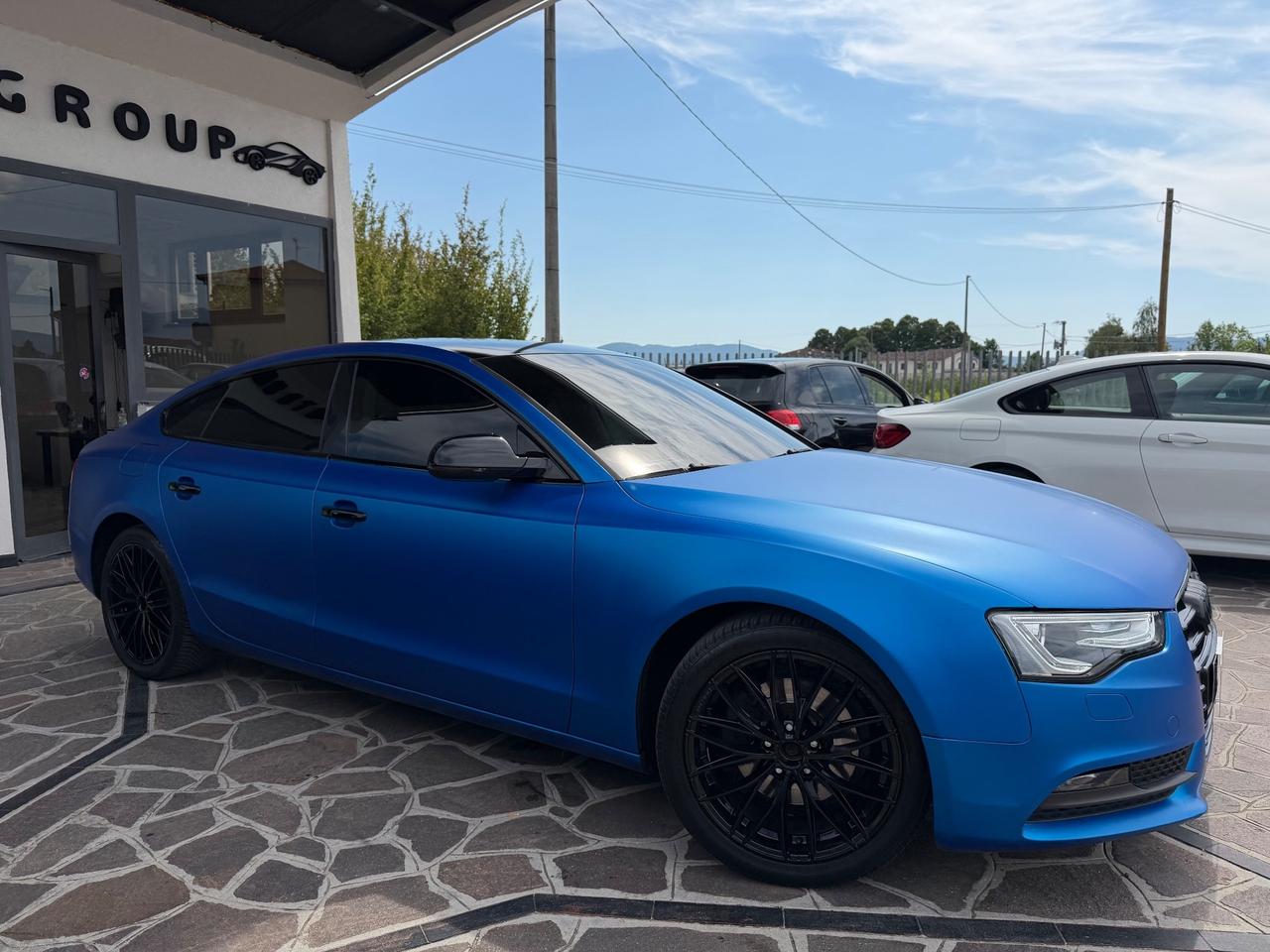 Audi A5 Sportback 2.0 tdi 177cv s-tronic Wraping Blu Opaco