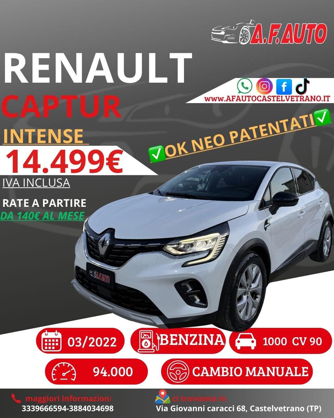 Renault Captur TCe 90 CV Intens