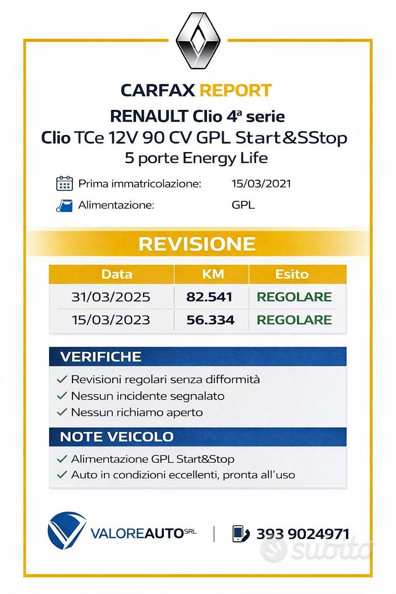 Renault Clio TCE Benzina\GPL