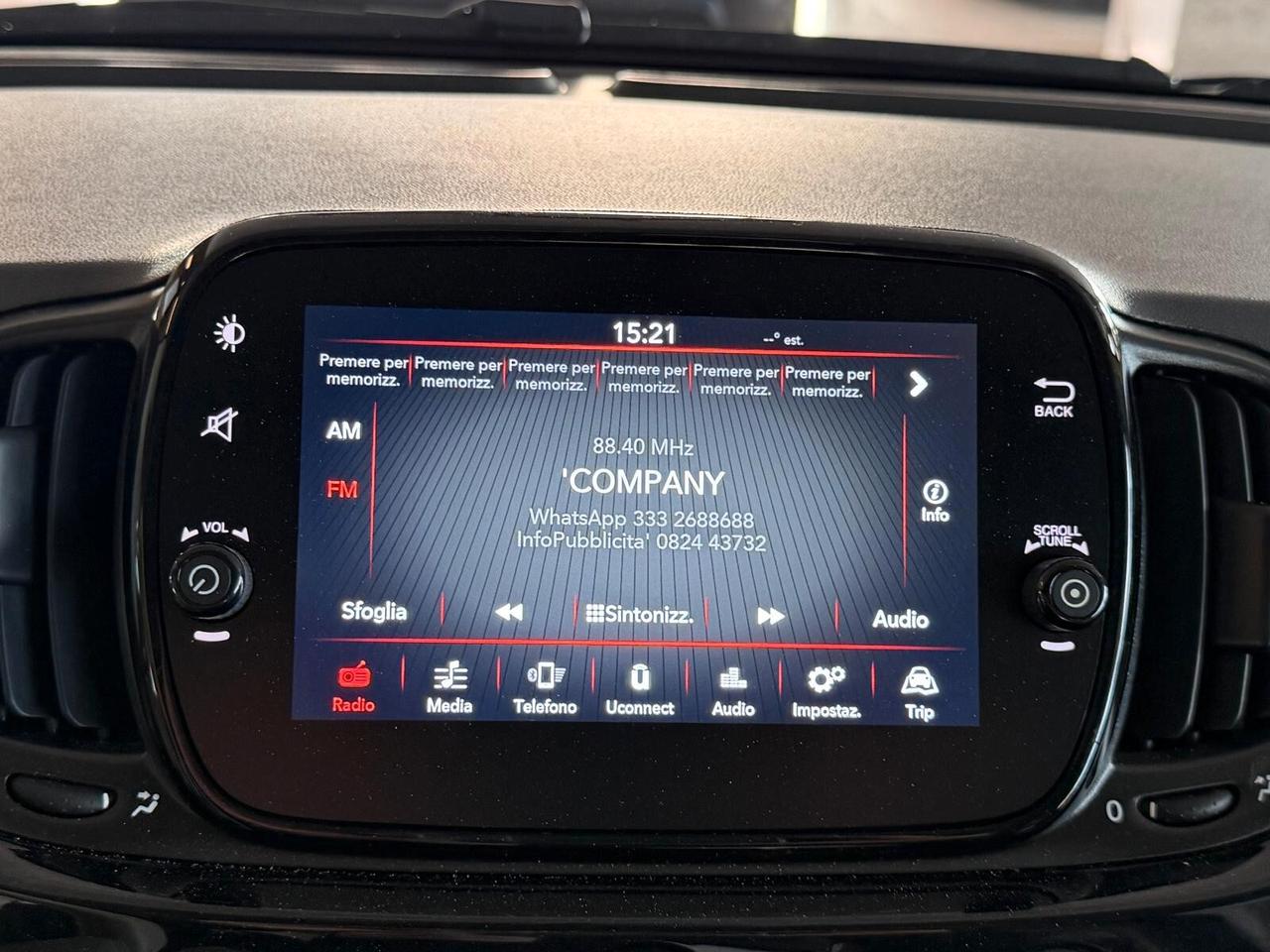 Fiat 500 1.2 69 cv. LOUNGE (Tetto Panorama)