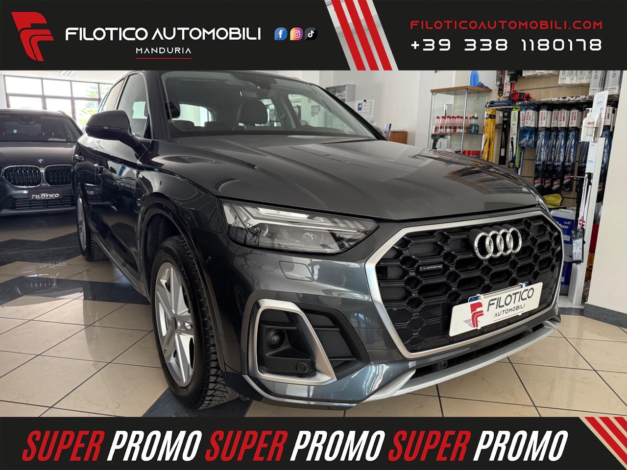 AUDI Q5 II 40 TDI MHEV 12V 204CV qu. S tr. S line MATRIX - LUCI AMBIENTE FULL